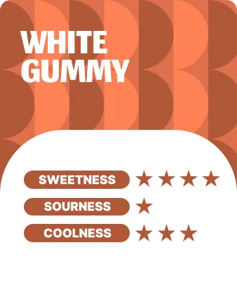 White Gummy flavor profile